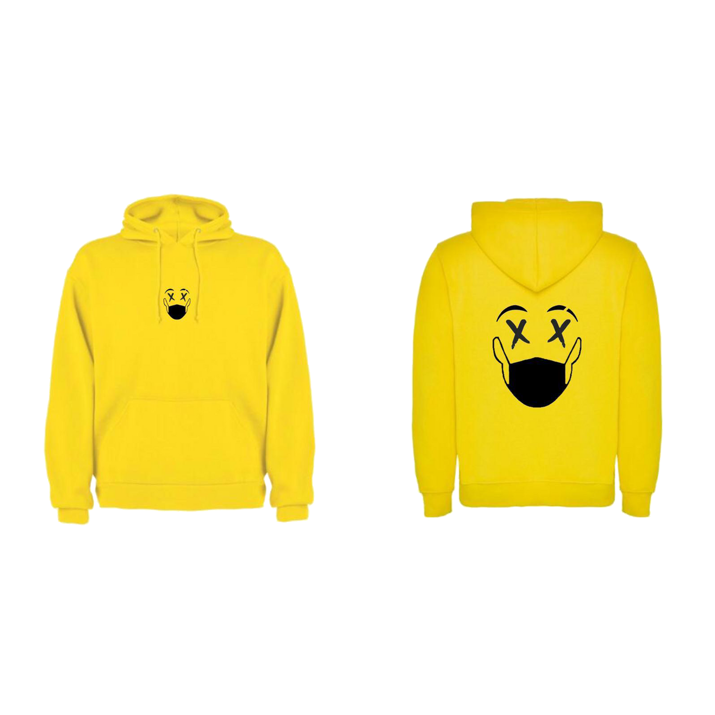 SUDADERA AMARILLA CON CAPUCHA