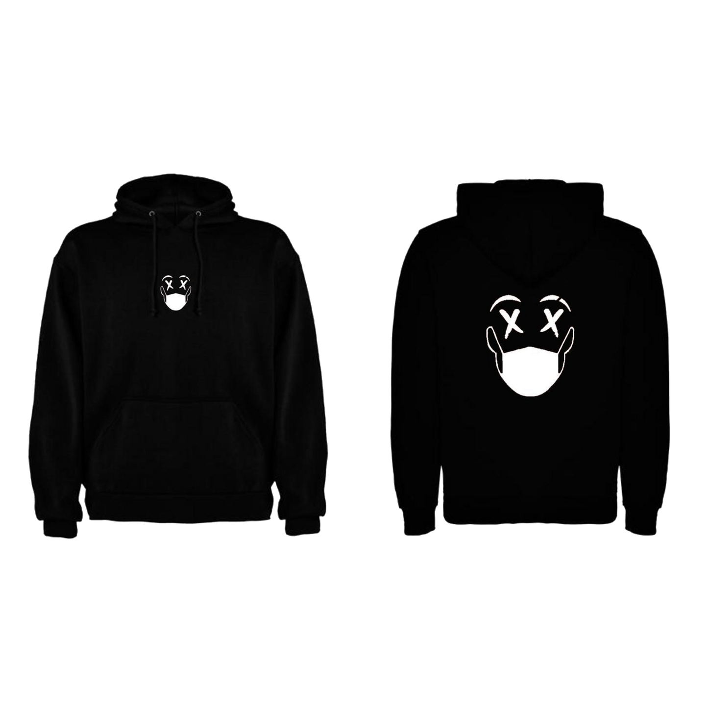 SUDADERA NEGRA CON CAPUCHA