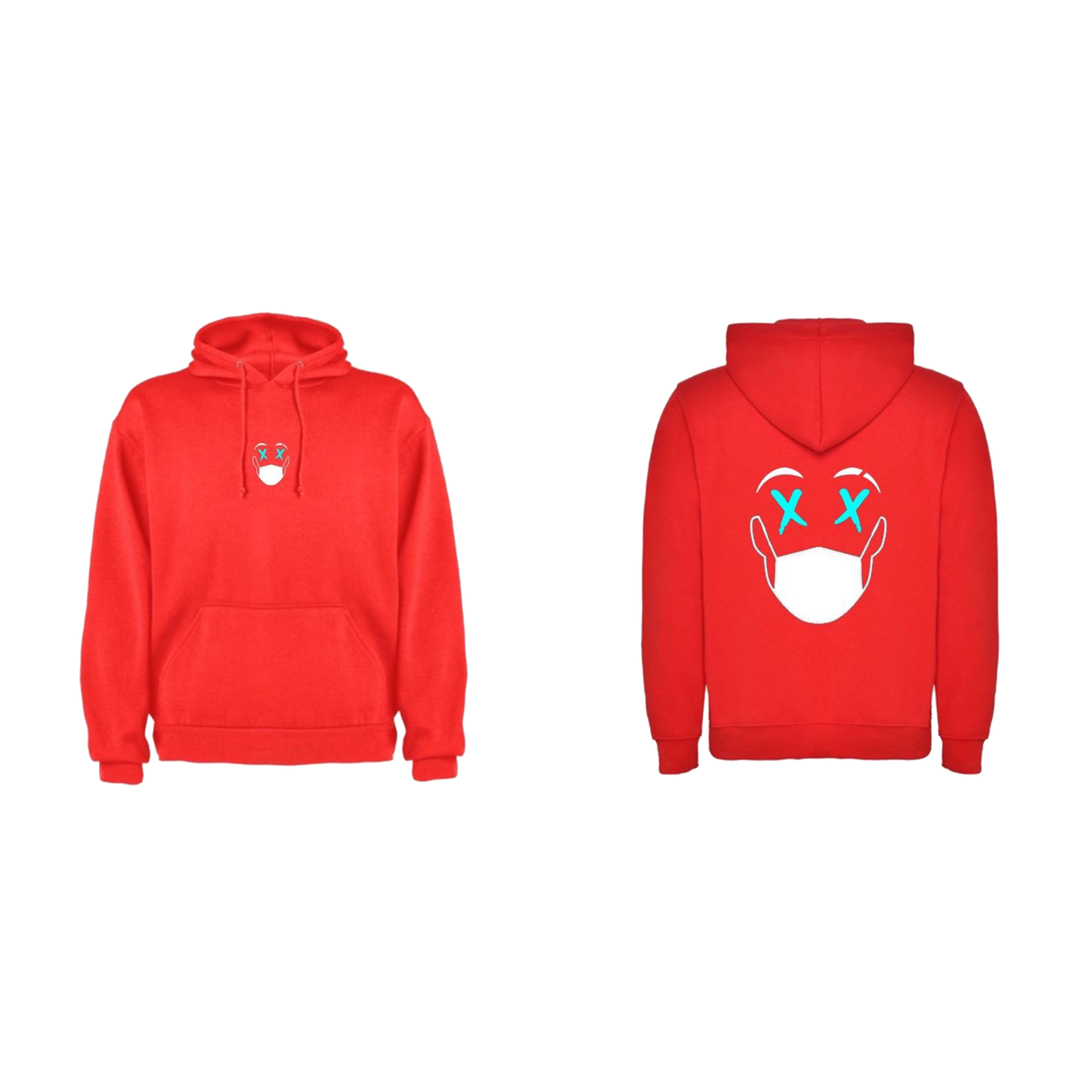 SUDADERA ROJA CON CAPUCHA
